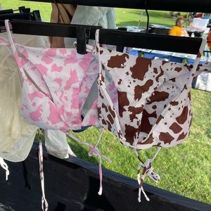 Cow print bikini